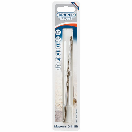 Draper 5.0X150MM MASONRY DRILL 39264 Metric Masonry Drill Bits