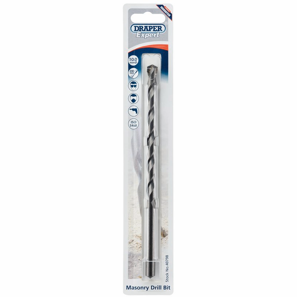 Draper 10.0X200MM MASONRY DRILL 40798 Metric Masonry Drill Bits