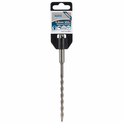 Draper 6.0X160 SDS MASONARY DRILL 40831 Metric SDS+ Masonry Drill Bits