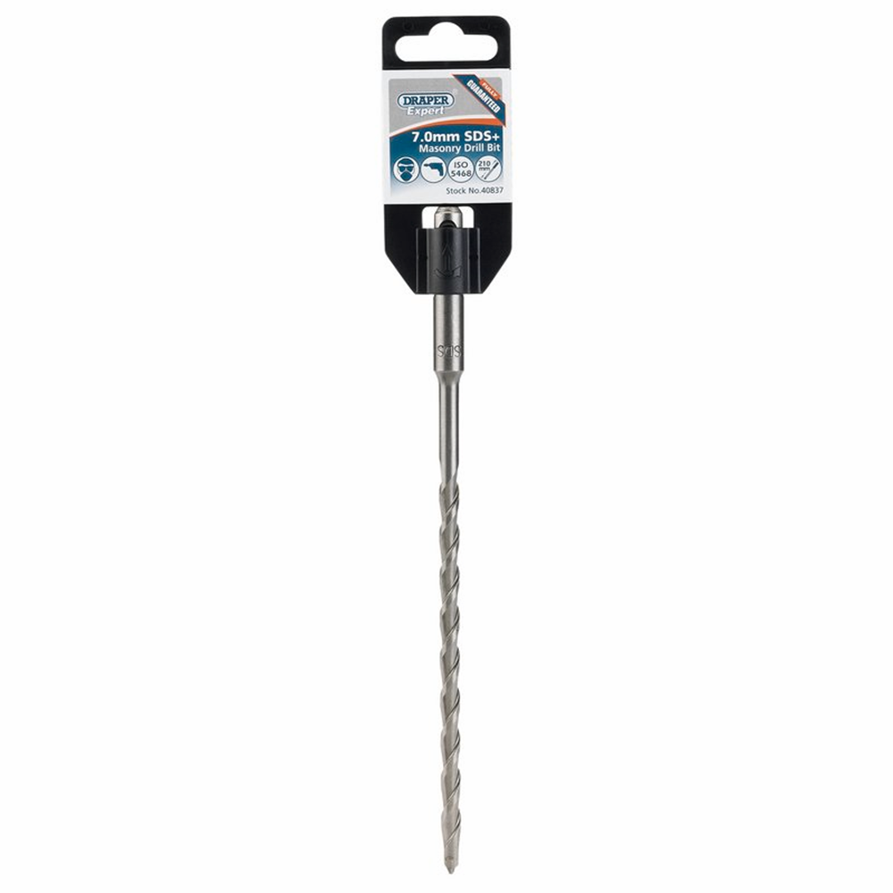 Draper 7.0X210 SDS MASONARY DRILL 40837 Metric SDS+ Masonry Drill Bits