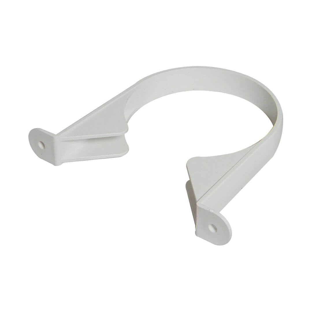FLOPLAST RING-SEAL PIPE CLIPS; 4" SOIL/110MM WHITE