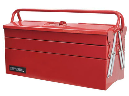 Faithfull FAITBC519 Metal Cantilever Toolbox - 5 Tray 49cm (19in) |