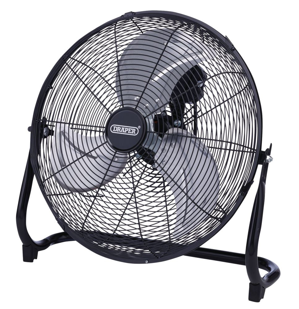70432 Draper 230V Floor Fan, 16 /400mm, 100W HV16FF Fans W 50 x H 49 x D 18cm Professional Trade DIY Workshop Garage Use