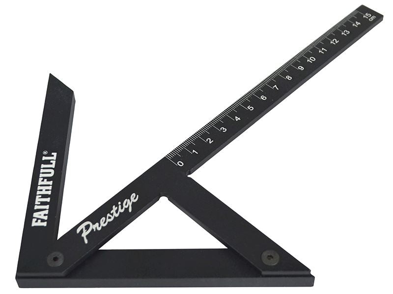 Faithfull FAICSQ15CNC Prestige Centre Finder Gauge Black Aluminium 150mm |