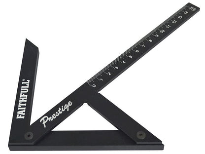 Faithfull FAICSQ15CNC Prestige Centre Finder Gauge Black Aluminium 150mm |
