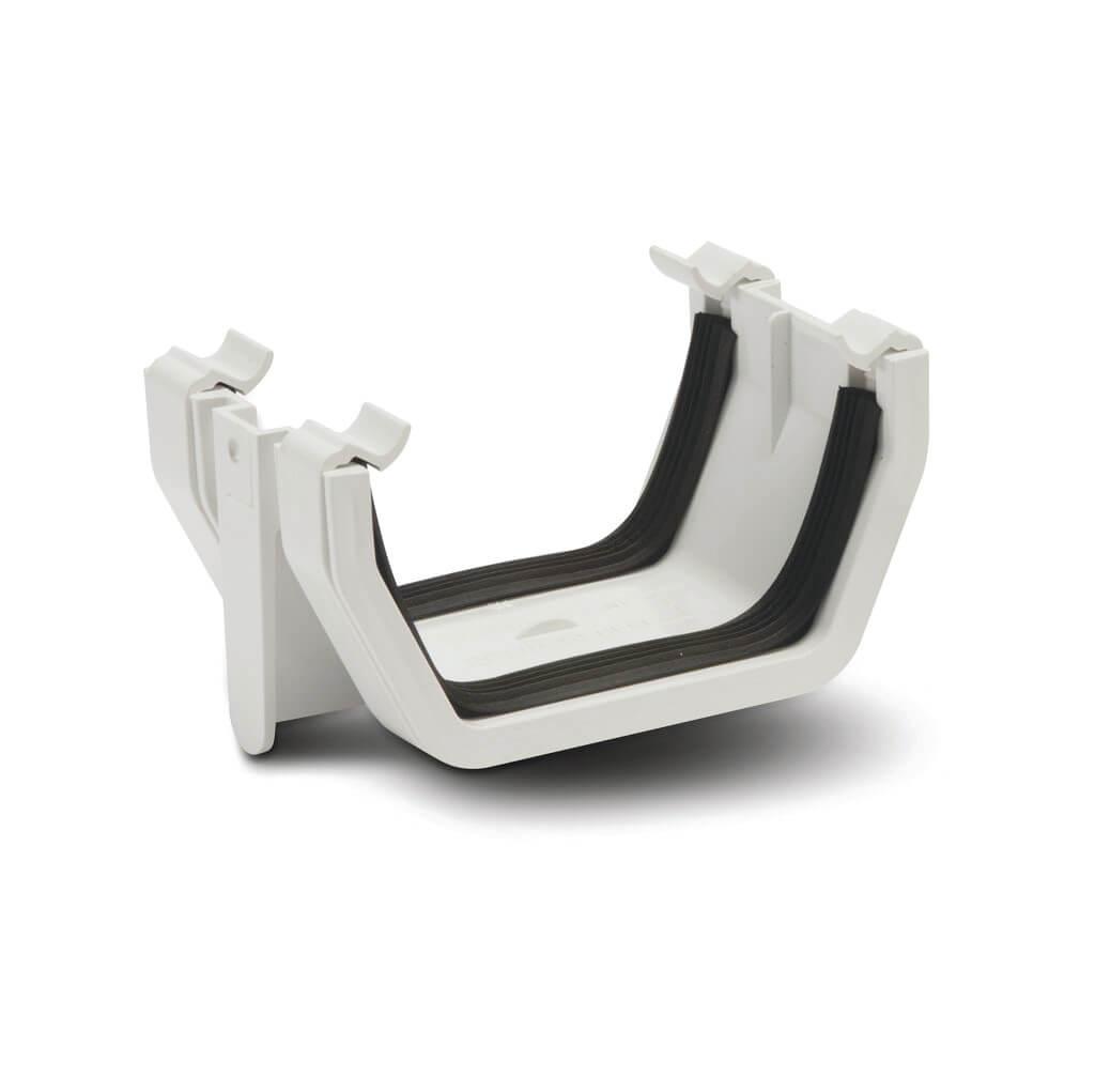112MM SQUARE GUTTER UNION BRACKE WH