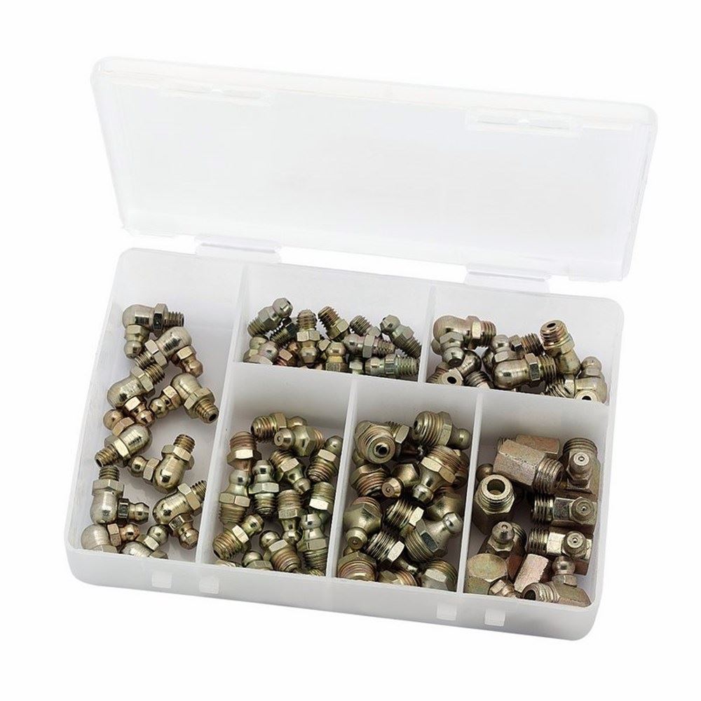 Draper BOX ASST GREASE NIPPLES METRIC 43962 70 Assorted Metric Grease Nipples
