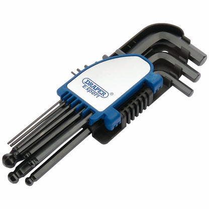 DRAPER 08380 - Metric Hexagon and Ball End Hexagon Key Set (9 Piece)