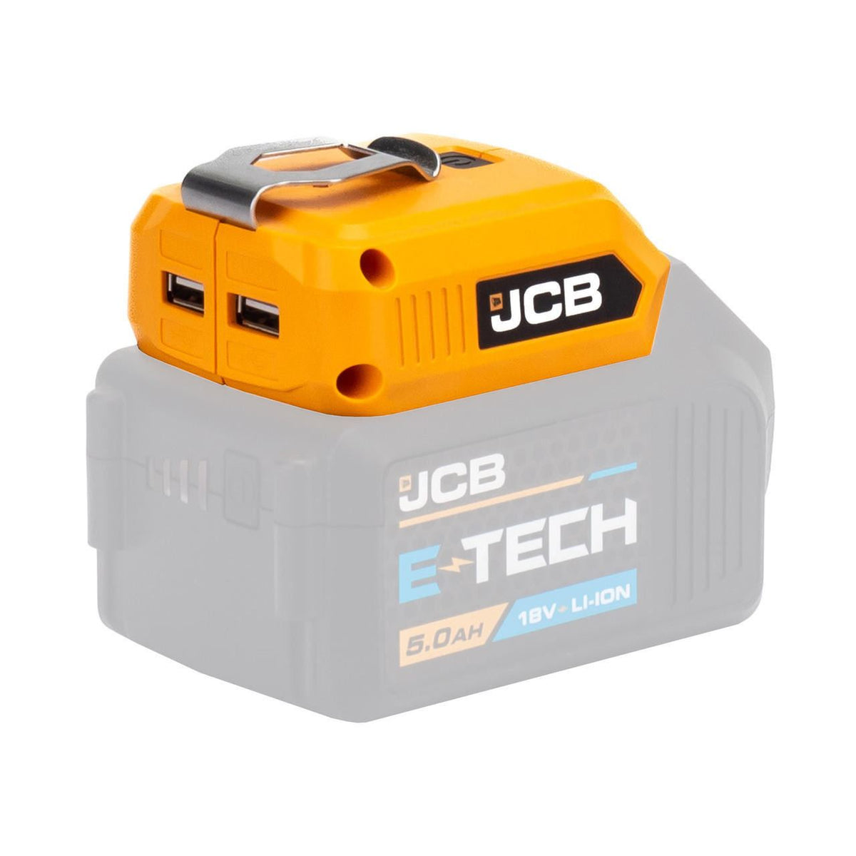 JCB 21-18USB USB Adapter 18V 60lm LED Light 2x USB Ports Cordless USB Power Adapter Power Tool Adapter
