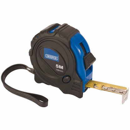 75299 Draper Measuring Tape, 5m/16ft x 19mm EMTG Tape Measure Tape Measures Professional Trade DIY Workshop Garage Use