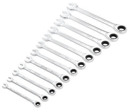 Draper 12PC RATCHETING SPANNER SET 27689 27689 HI-TORQÂ® Metric Ratchet Combination Spanner Set (12 Piece)
