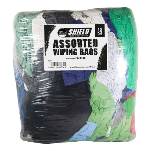 TIMCO Assorted Wiping Rags 10kg Pack 10