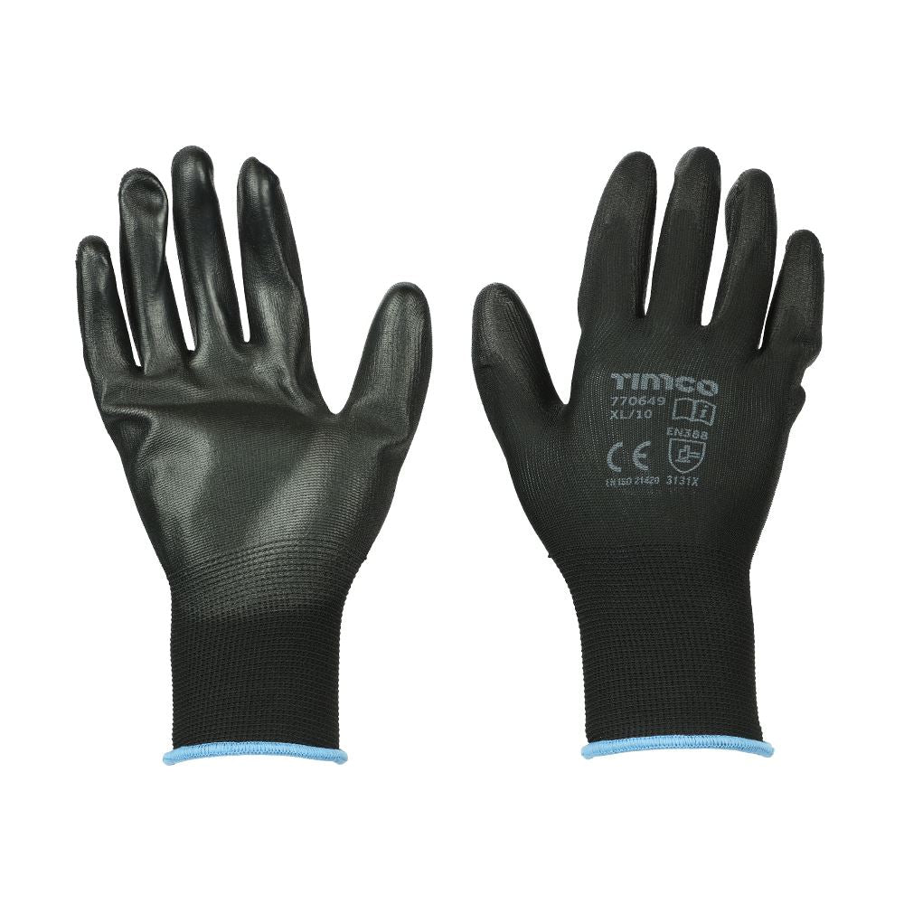 TIMCO Durable Grip Glove PU X Large Pack 1