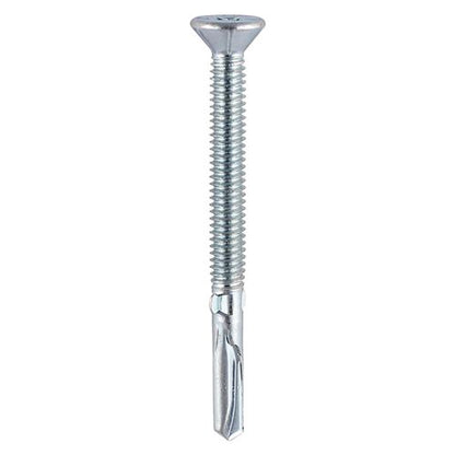 TIMCO WingTip Screw S/DRILL No4 Zinc 5.5 x 65 Silver Pack 200