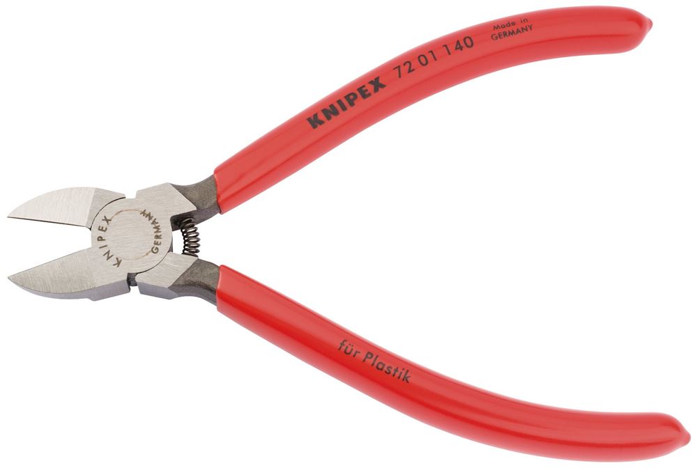 13083 KNIPEX KNIPEX 72 01 140 Diagonal Cutters, 140mm 72 01 140 SBE Pliers Side Cutter Pliers Professional Trade DIY Workshop Garage Use