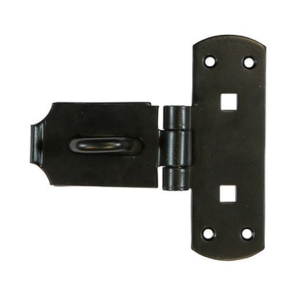 TIMCO Heavy Vertical Hasp-Staple BLK 6" Black Pack 1