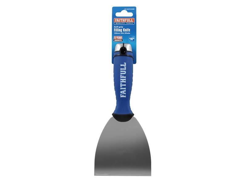 Faithfull FAISGFK100ME Soft Grip Filling Knife 100mm |