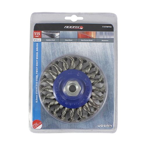 TIMCO Grinder Twist SS Wheel Brush 115mm Pack 1