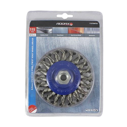 TIMCO Grinder Twist SS Wheel Brush 115mm Pack 1
