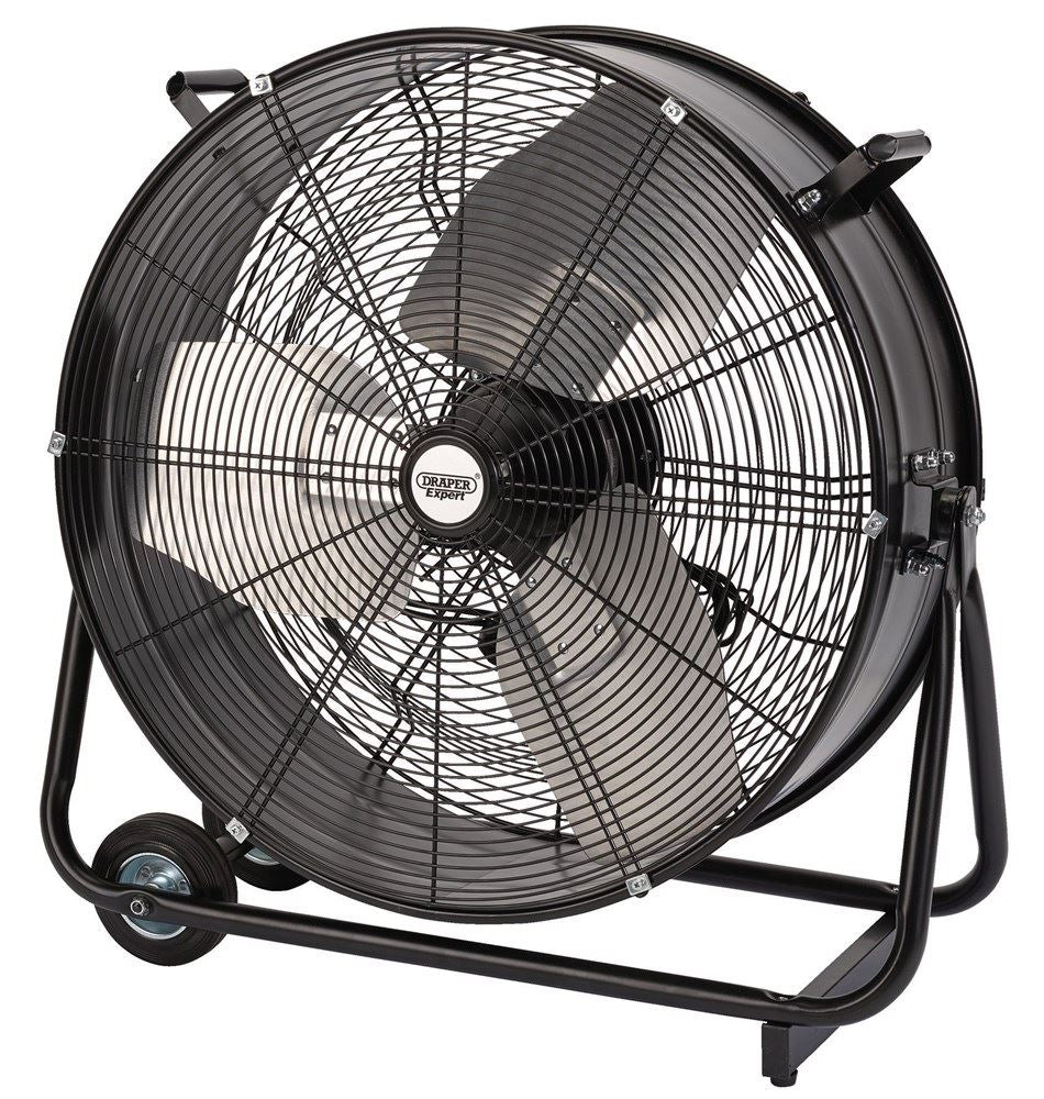 99623 Draper Expert Expert 230V High Flow Drum Fan, 24 /600mm, 330W HV-24/E Fans W 790 x H 780 x D 270mm Professional Trade DIY Workshop Garage Use