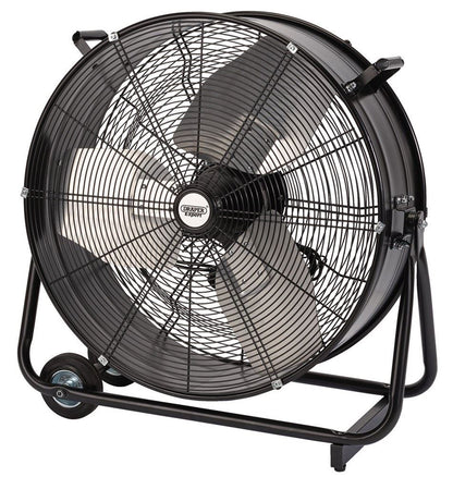 99623 Draper Expert Expert 230V High Flow Drum Fan, 24 /600mm, 330W HV-24/E Fans W 790 x H 780 x D 270mm Professional Trade DIY Workshop Garage Use