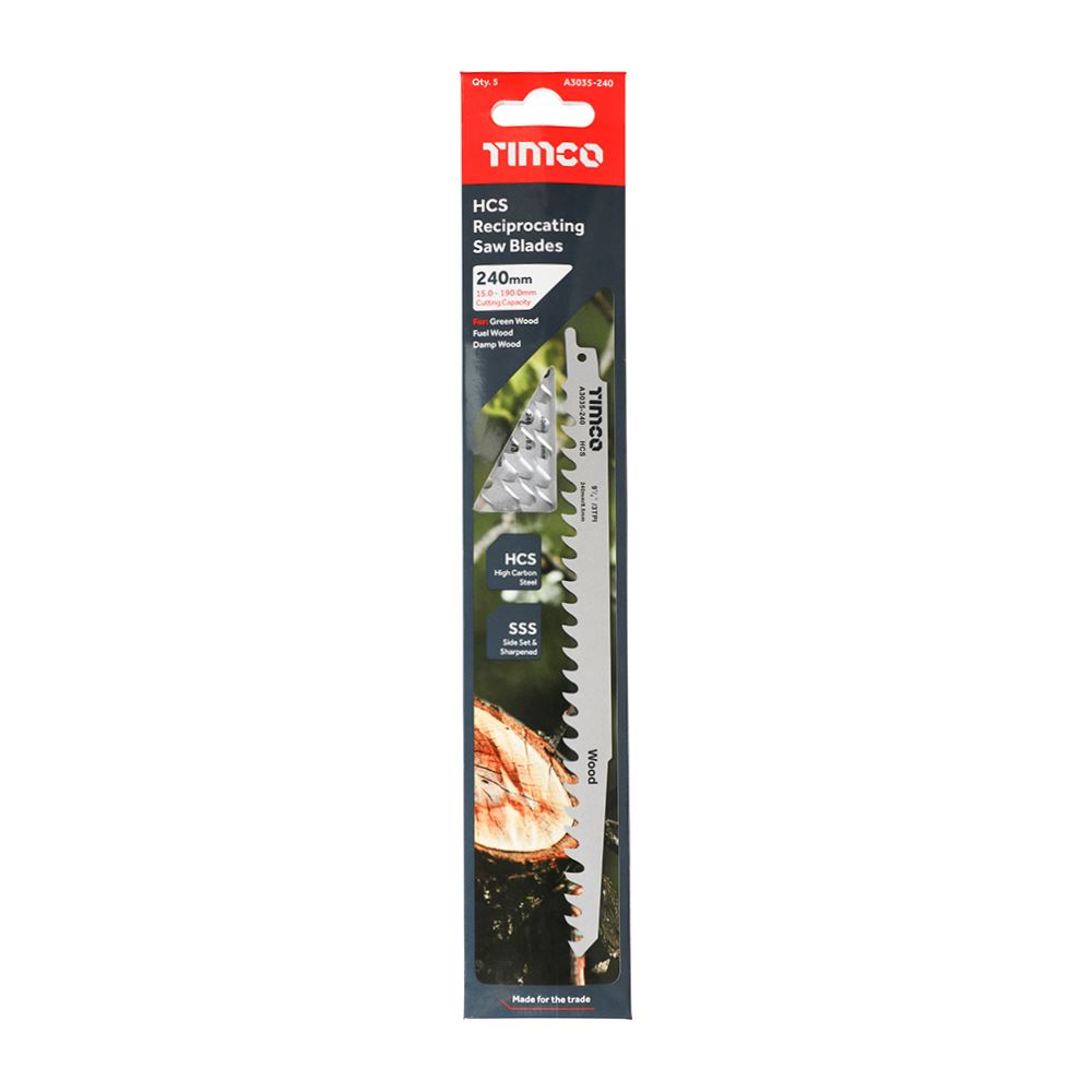 TIMCO HCS Sabre Blades for Wood S1542K Pack 5