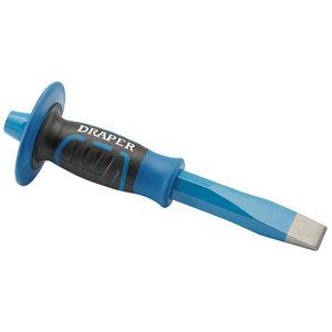 99171 Draper Expert Expert Cold Chisel with Guard, 250 x 25mm BD5G/EP Brick Bolsters Professional Trade DIY Workshop Garage Use