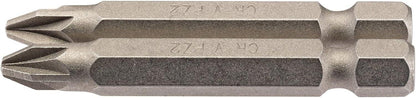 Draper 2PC 50MM NO2 PZ.S/D BIT 64228 1/4" Hex. PZ TYPE E Shank Insert Bits