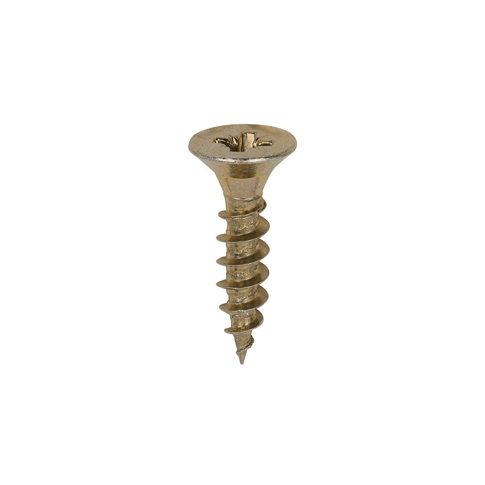 TIMCO Classic Screw PZ2 CSK ZYP 4.5 x 20 Gold Pack 200