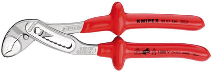21923 KNIPEX KNIPEX 88 07 250 Alligator Water Pump Pliers with dipped insulation, VDE VDE Waterpump Pliers Professional Trade DIY Workshop Garage Us