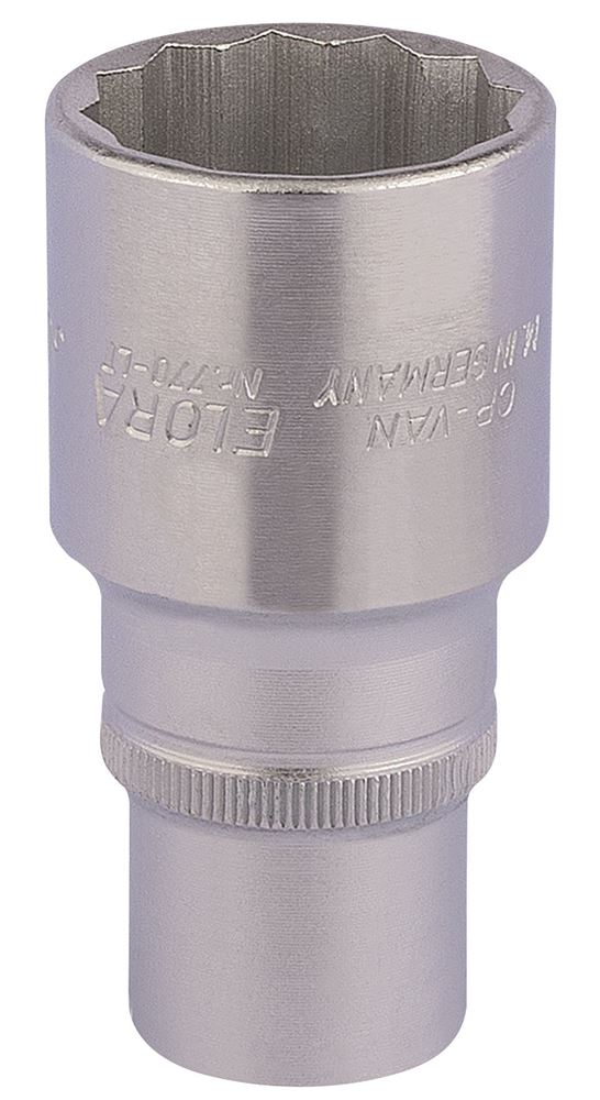 Draper 30MM BI-HEX DEEP SOCKET 1/2DR 11939 1/2" Sq. Dr. Metric Bi-Hexagon Deep Sockets