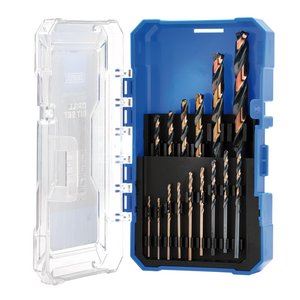 09103 Draper HSS Turbo Titanium Drill Bit Set (15 Piece) DBTS5 Titanium Drill Bits Professional Trade DIY Workshop Garage Use