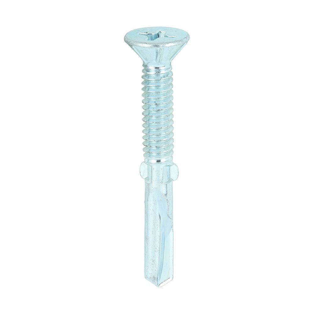 TIMCO WingTip Screw S/DRILL No4 Zinc 5.5 x 45 Silver Pack 200