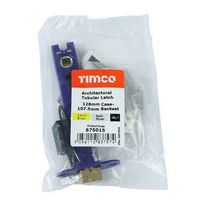 TIMCO Arch Tubular Latch EB & SN 128mm Pack 1