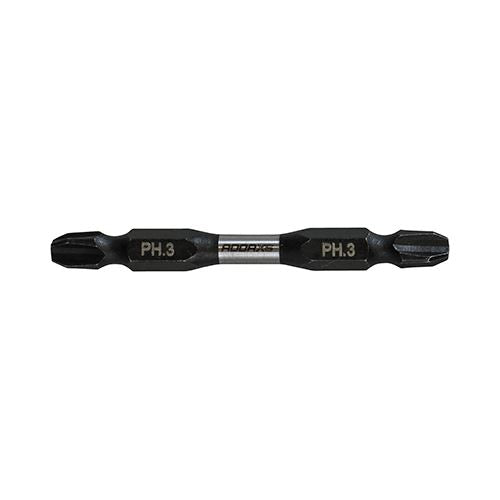 TIMCO X6 Double Ended Phillips Bit No.3 x 65 Pack 2