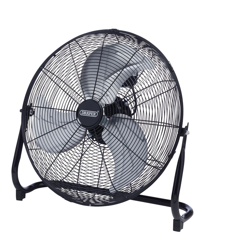 70433 Draper 230V Floor Fan, 18 /450mm, 120W HV18FF Fans W 54 x H 54.5 x D 19cm Professional Trade DIY Workshop Garage Use