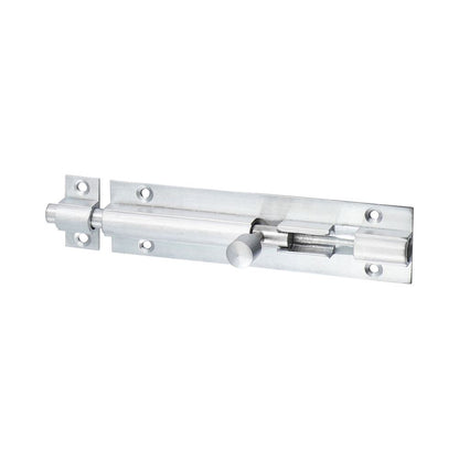 TIMCO Str. Barrel Bolt Sat. Chrome 100 x 25mm Pack 1