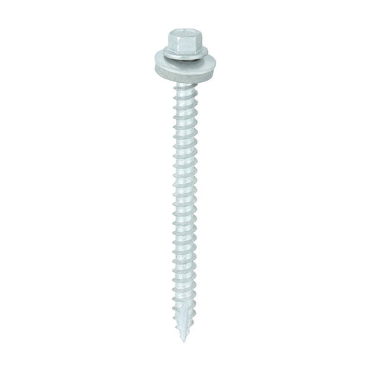 TIMCO Hex Screw W16 Slash EXT 6.3 x 80 Silver Pack 100