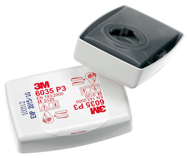 3M 6035 PARTICULATE FILTER WHITE 382X388X156MM