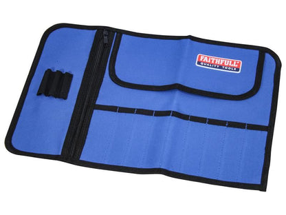 Faithfull FAIBR9 9 Pocket Bit Roll 27 x 42cm |