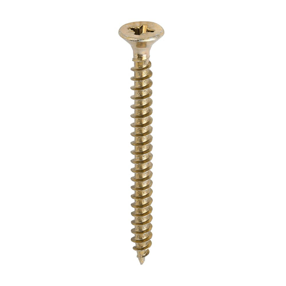 TIMCO Solo Woodscrew PZ3 CSK ZYP 6.0 x 70 Gold Pack 200