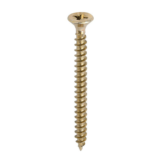 TIMCO Solo Woodscrew PZ3 CSK ZYP 6.0 x 70 Gold Pack 200
