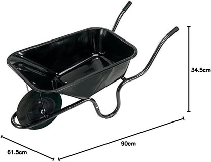 Draper CONTRACTORS WHEELBARROW 85L HD 82755 82755 Metal Tray Contractors Wheelbarrow, 85L