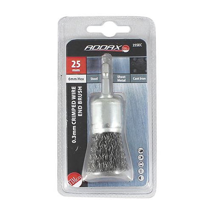 TIMCO Crimp Wire End Brush 25mm Pack 1