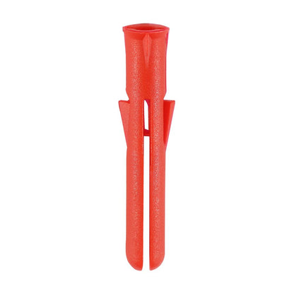 TIMCO Premium Plastic Plugs - Red 34mm Red Pack 200