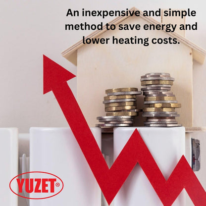 Yuzet Radiator Reflective Insulation Foil Roll – 60cm x 5m Energy-Saving Heat Reflector Behind Radiators