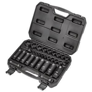 Draper 32PC 3/8&1/2 IMPACT SOCK.SET 83098 3/8" and 1/2" Sq. Dr. Impact Socket Set (32 Piece)
