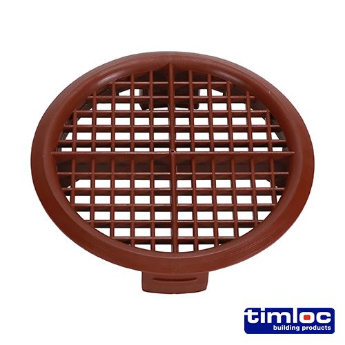 TIMCO Push-in Soffit Vent Brown 70 Brown Pack 10