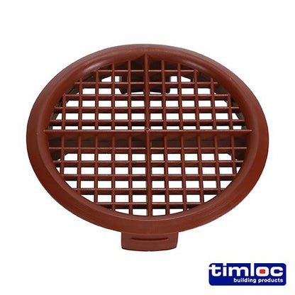 TIMCO Push-in Soffit Vent Brown 70 Brown Pack 10