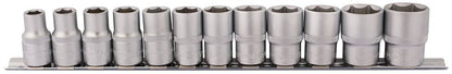 Draper 12PC 1/2 SOCKET SET RAIL 16402 1/2" Square Drive Socket Set on Metal Rail (12 Piece)
